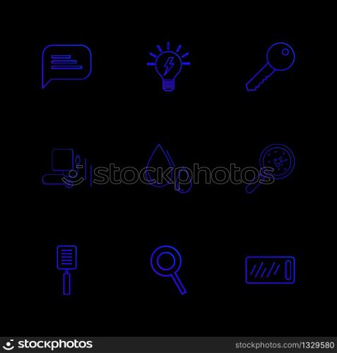 chat, idea , key , drops , blood , bacteria , pan , search , tag , icon, vector, design, flat, collection, style, creative, icons