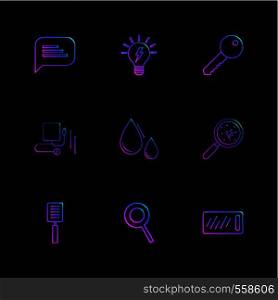 chat, idea , key , drops , blood , bacteria , pan , search , tag , icon, vector, design, flat, collection, style, creative, icons