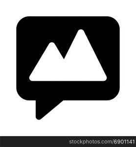 chat image, icon on isolated background
