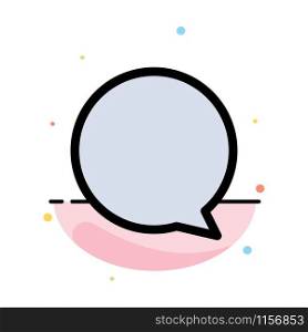 Chat, Instagram, Interface Abstract Flat Color Icon Template