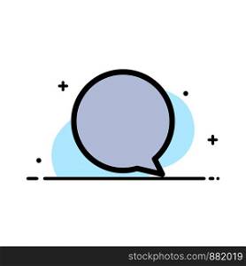 Chat, Instagram, Interface Business Flat Line Filled Icon Vector Banner Template