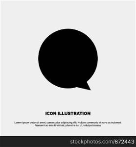 Chat, Instagram, Interface solid Glyph Icon vector