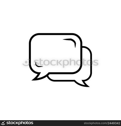 chat logo icon vector design template
