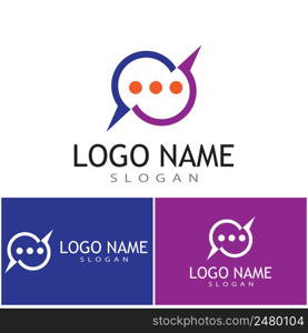 Chat Logo Template vector symbol nature