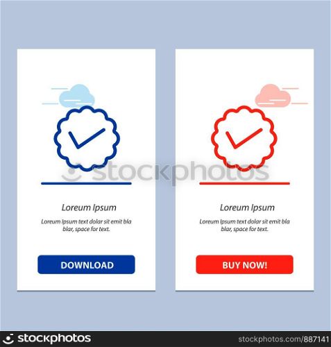 Chat, Media, Message, Social, Twitter Blue and Red Download and Buy Now web Widget Card Template