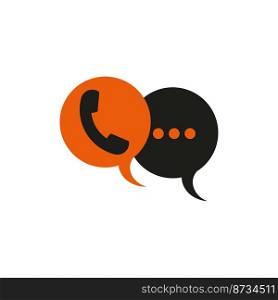 Chat message icon. Smart device. Internet communication. Call symbol. Vector illustration. stock image. EPS 10.. Chat message icon. Smart device. Internet communication. Call symbol. Vector illustration. stock image. 