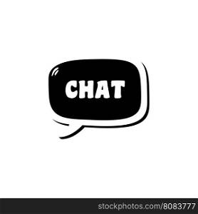 chat message logotype logo. chat message logotype logo theme vector art illustration