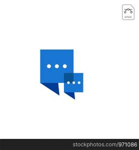 Chat Message speech Conversation logo icon vector isolated. Chat Message, speech, Conversation logo or icon vector isolated