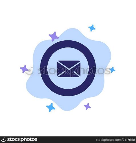 Chat, Message, Support, Text Message, Typing Blue Icon on Abstract Cloud Background