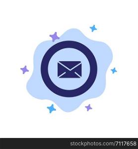 Chat, Message, Support, Text Message, Typing Blue Icon on Abstract Cloud Background