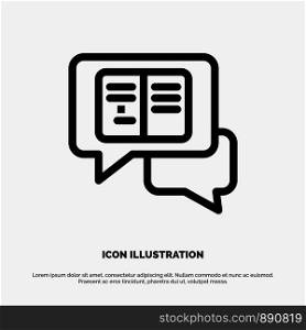 Chat, Messages, Popup, Sms Line Icon Vector