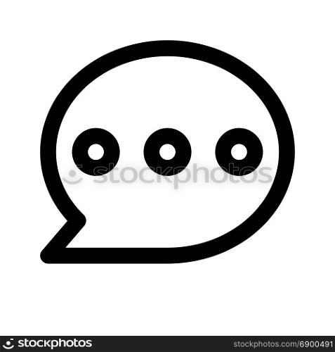 chat messenger, icon on isolated background