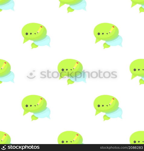 Chat pattern seamless background texture repeat wallpaper geometric vector. Chat pattern seamless vector