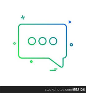 chat popup sms icon vector design