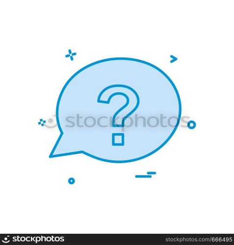 chat question sms icon vector design