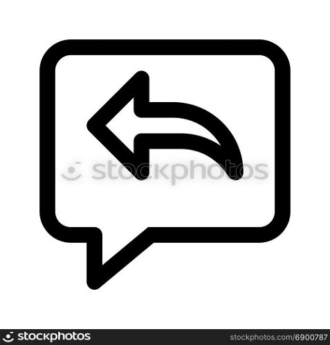 chat reply, icon on isolated background
