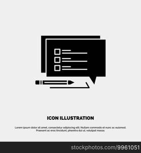 Chat, Sms, Message, Write solid Glyph Icon vector