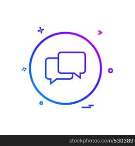 chat sms talk icon vector design