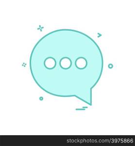 chat sms text icon vector design