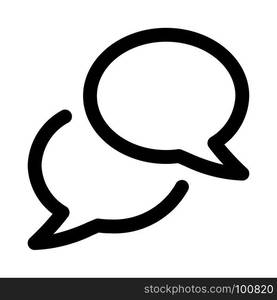 chat speech balloon, icon on isolated background