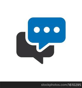 Chat speech bubble icon design. Chat icon simple sign. Chat icon vector.