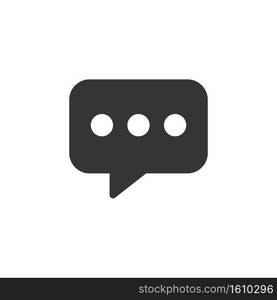 Chat speech bubble icon design. Chat icon simple sign. Chat icon vector.