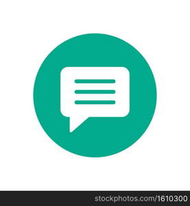 Chat speech bubble icon design. Chat icon simple sign. Chat icon vector.