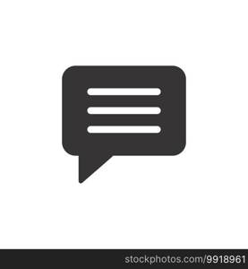 Chat speech bubble icon design. Chat icon simple sign. Chat icon vector.