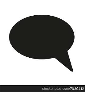 Chat speech bubble, icon on isolated background