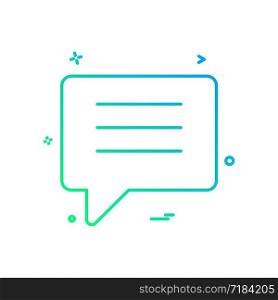 chat talk bubble icon vector design