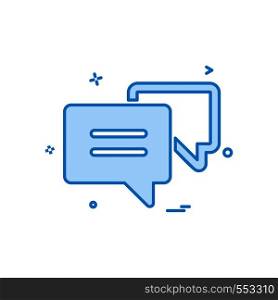 chat talk sms icon vector design