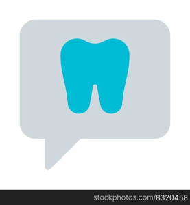 Chat with your Dentist regarding tooth problem on a messenger
