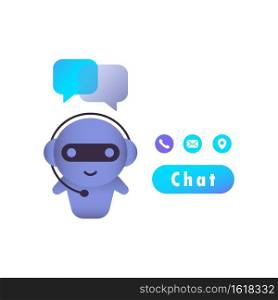 Chatbot illustration. Dialog, message. Vector on isolated white background. EPS 10.. Chatbot business concept. Dialog, message. Vector on isolated white background. EPS 10