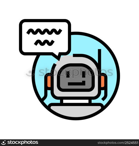 chatbot robot color icon vector. chatbot robot sign. isolated symbol illustration. chatbot robot color icon vector illustration