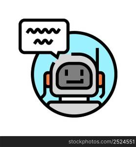 chatbot robot color icon vector. chatbot robot sign. isolated symbol illustration. chatbot robot color icon vector illustration