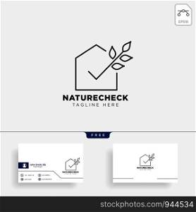 check approval agriculture eco nature logo template icon vector isolated. check approval agriculture eco nature logo icon vector