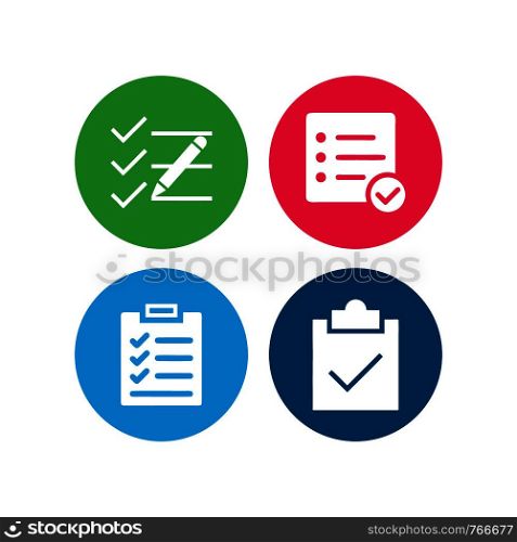 Check list, check mark, Check item, check mark icon vector logo template