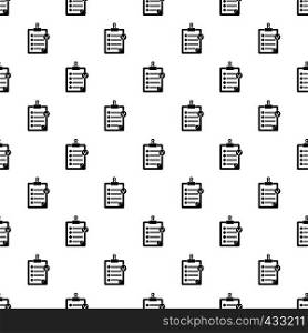 Check list pattern seamless in simple style vector illustration. Check list pattern vector