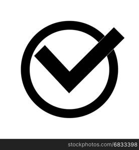 check mark Icon. confirm icons vector illustration. Flat design style