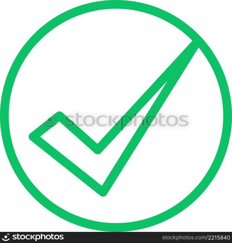 Check mark icon sign symbol design