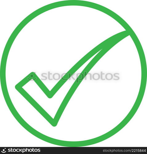 Check mark icon sign symbol design