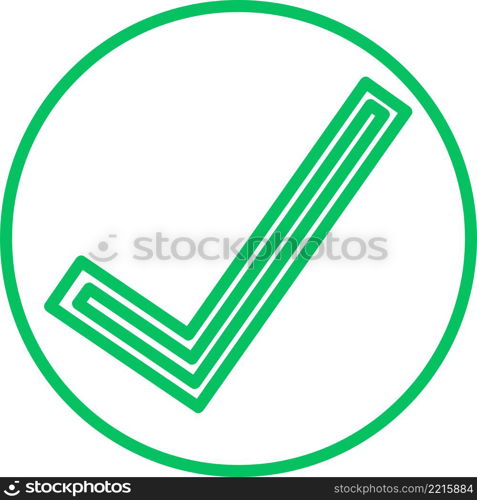 Check mark icon sign symbol design