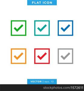 Check Mark Icon Vector Design Template
