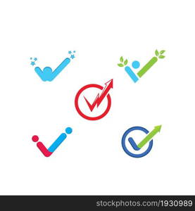 check mark icon vector illustration design