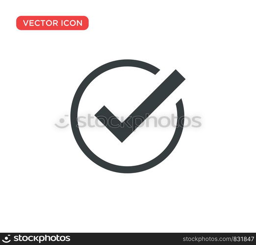 Check Mark Icon Vector Illustration Design