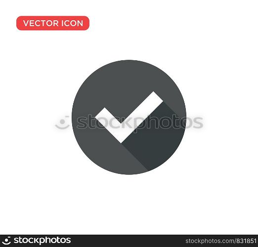 Check Mark Icon Vector Illustration Design