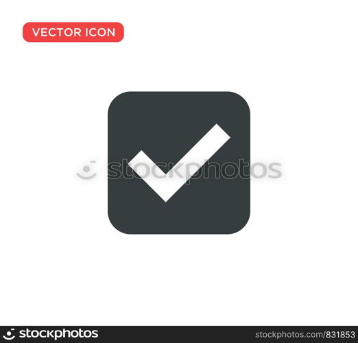 Check Mark Icon Vector Illustration Design