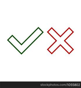 Check mark icons signs. Vector eps10 illustration