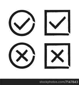 Check mark isolated hand drawn button for concept design. Check list button sign. Vector check mark icon set symbol. Checklist button icon. Vote symbol tick. EPS10. Check mark isolated hand drawn button for concept design. Check list button sign. Vector check mark icon set symbol. Checklist button icon. Vote symbol tick.