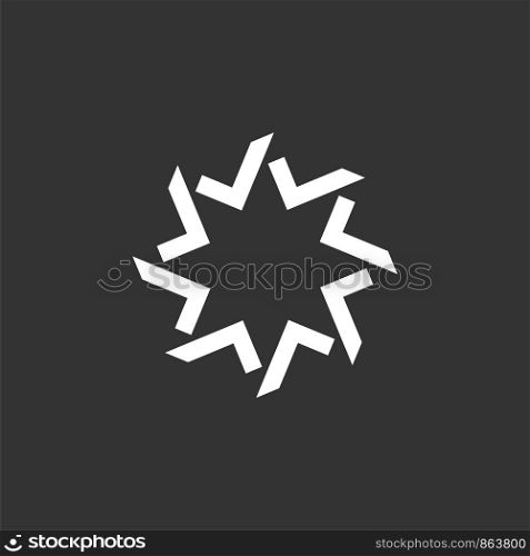 Check Mark Star Logo Template Illustration Design. Vector EPS 10.